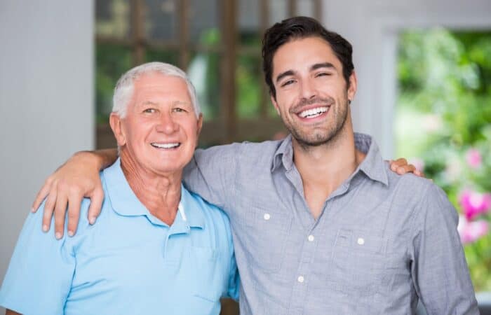 Father and son - longevity and oral health